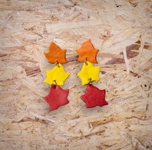 Load image into Gallery viewer, Cascading Autumn Leaves Earring