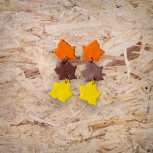 Load image into Gallery viewer, Cascading Autumn Leaves Earring