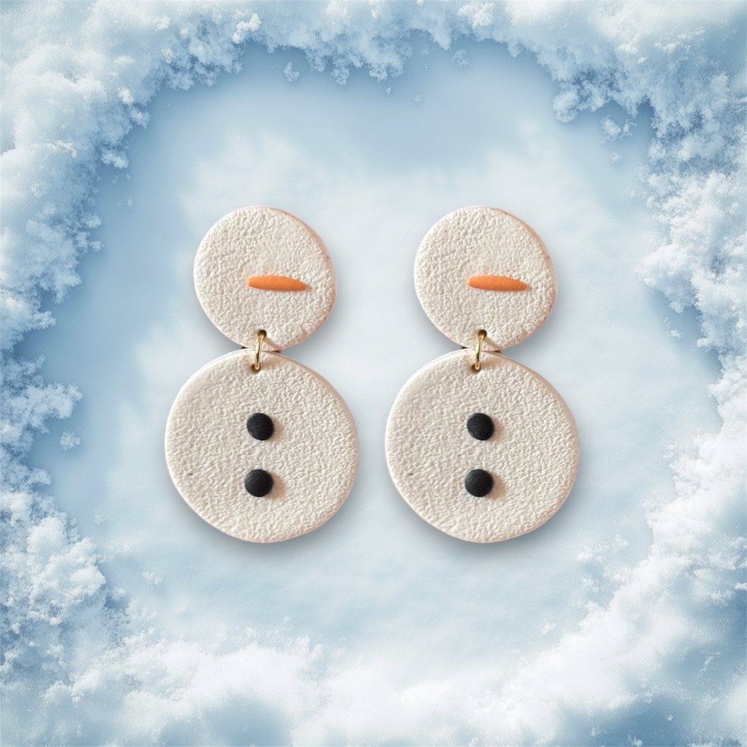 Snowman Stud Earrings