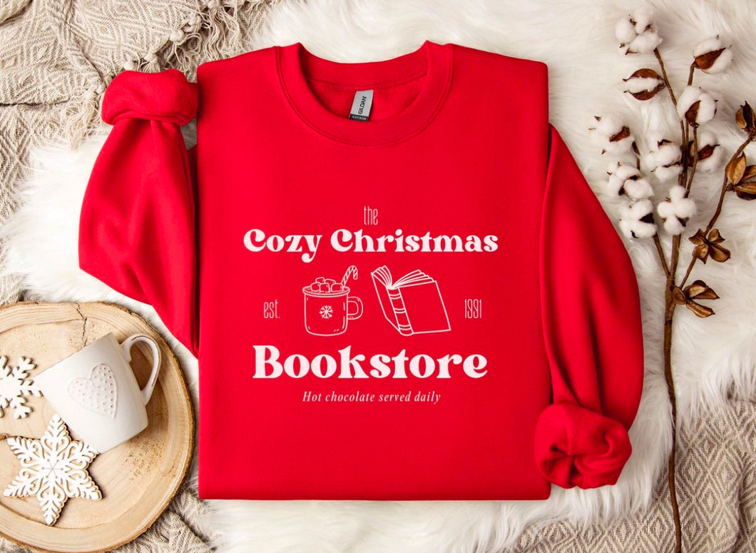 Cozy Christmas Bookstore Apparel