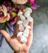 Load image into Gallery viewer, 1 3/4&quot; Selenite Mushroom, Crystal Mushrooms
