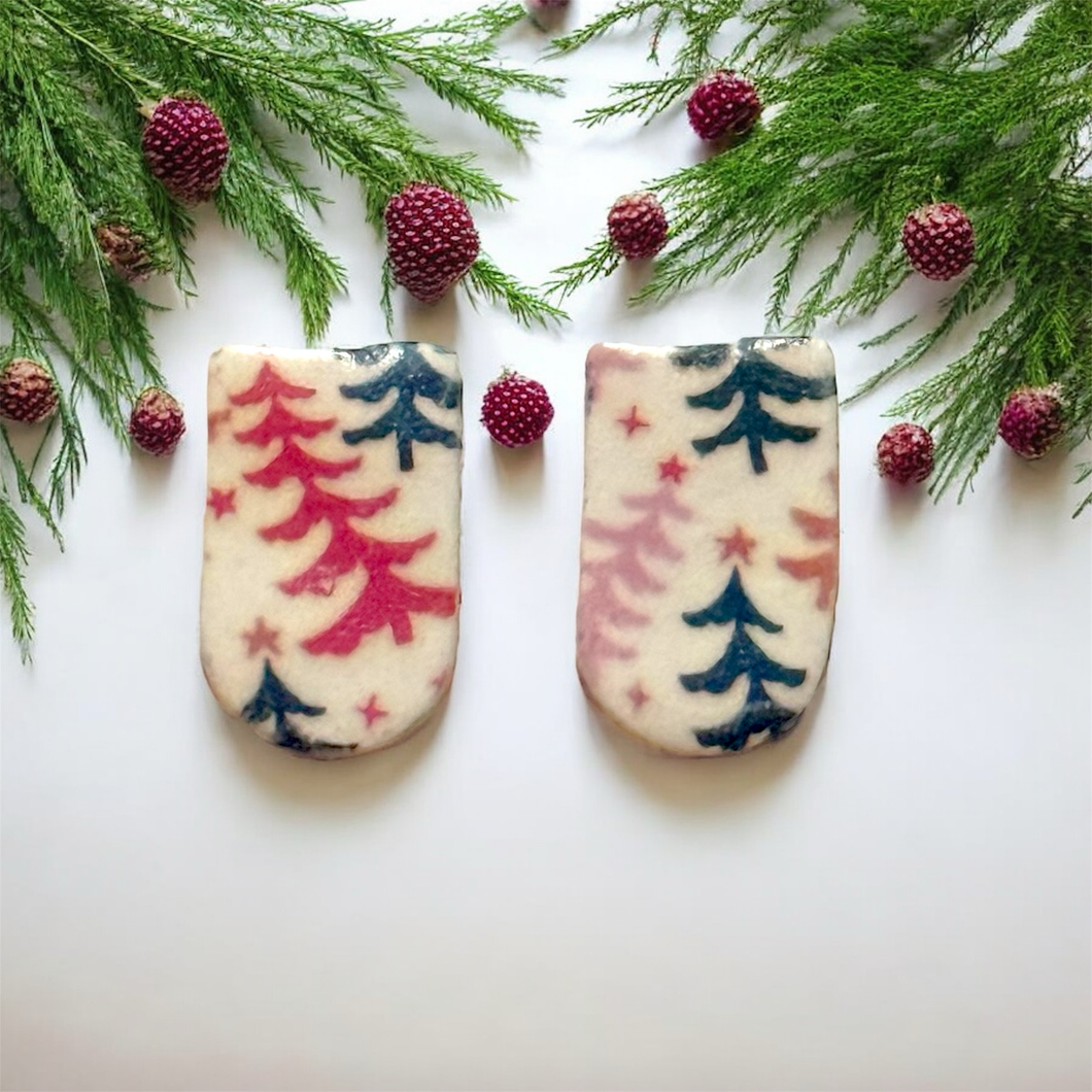 Frosted Forest Stud Earings