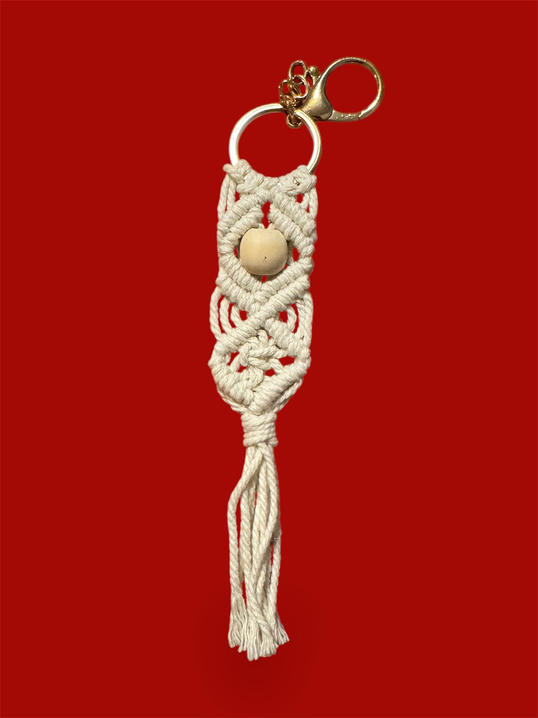 Boho Macrame Keychain