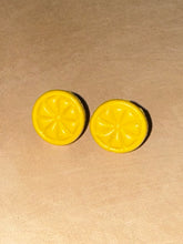 Load image into Gallery viewer, Whole Citrus Fruit Slice Mini Stud
