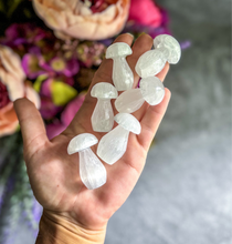 Load image into Gallery viewer, 1 3/4&quot; Selenite Mushroom, Crystal Mushrooms
