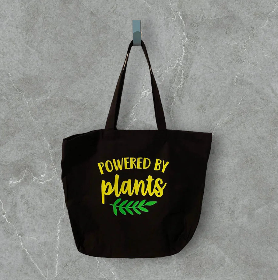 Powered By Plants Tote Bag