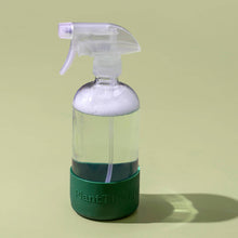 Load image into Gallery viewer, Glass Spray Bottle with Forest Green Sleeve
