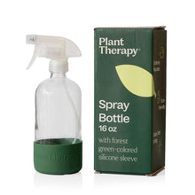 Load image into Gallery viewer, Glass Spray Bottle with Forest Green Sleeve

