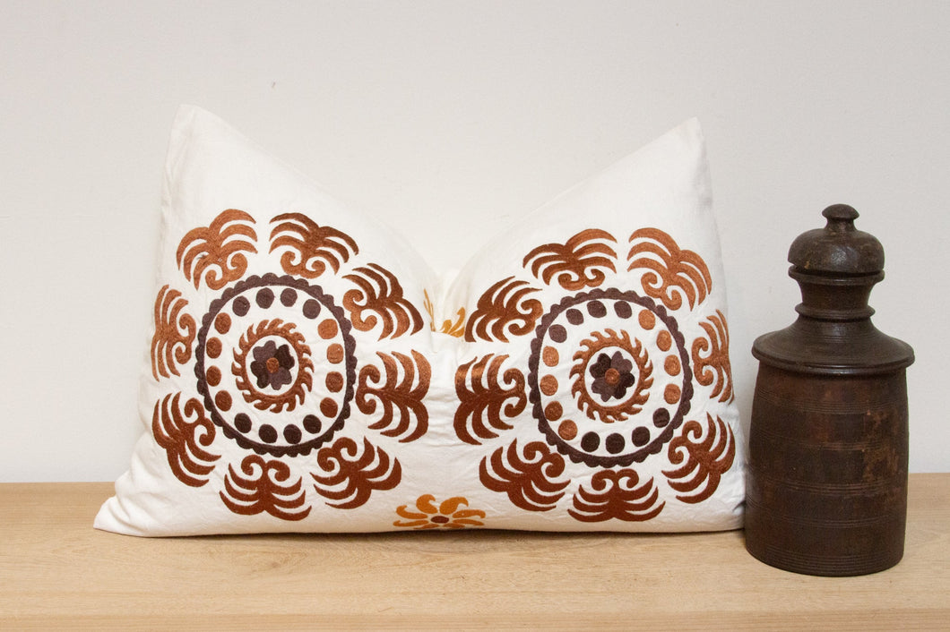 Chamoisee Suzani Pillow Cover