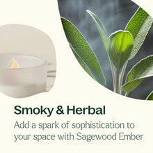 Load image into Gallery viewer, Sagewood Ember Naturally Scented Candle
