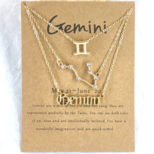 Load image into Gallery viewer, Zodiac Constellation Necklace Set
